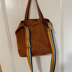 Madewell Brown Suede Tote